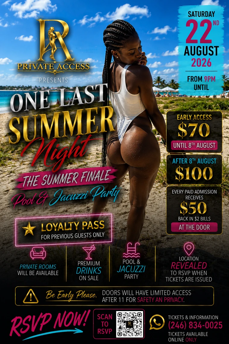 One Last Summer Night official event flyer
